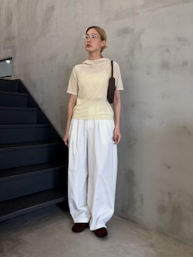 「select MOCA by son（セレクトモカバイソン）のアイテム」を使った、asamiさん（レディース・163cm）の夏コーディネート
