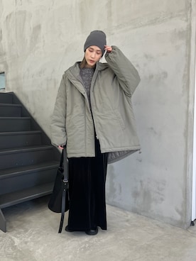 「アイテム（スリッポン）」を使った、asamiさん（レディース・163cm）の秋コーディネート