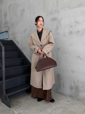 「select MOCA（セレクトモカ）のアイテム（ジャケット/アウター）」を使った、asamiさん（レディース・163cm）の冬コーディネート