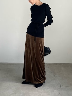 「select MOCA（セレクトモカ）のアイテム（スカート）」を使った、asamiii425さん（レディース・163cm）の秋コーディネート