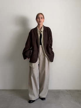 「select MOCA by son（セレクトモカバイソン）のアイテム」を使った、asamiさん（レディース・163cm）の秋コーディネート
