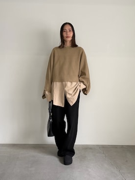 「select MOCA Et（セレクトモカエト）のアイテム」を使った、asamiさん（レディース・163cm）の冬コーディネート