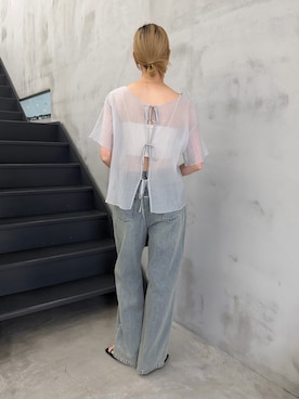 「select MOCA（セレクトモカ）のアイテム（パンツ）」を使った、asamiさん（レディース・163cm）の春コーディネート