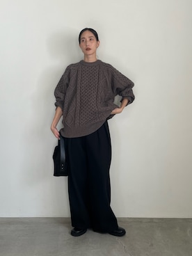 「アイテム（スリッポン）」を使った、asamiii425さん（レディース・163cm）の秋コーディネート