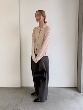 「select MOCA（セレクトモカ）のアイテム（パンツ）」を使った、asamiさん（レディース・163cm）の春コーディネート