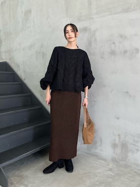 「select MOCA（セレクトモカ）のアイテム（スカート）」を使った、asamiii425さん（レディース・163cm）の秋コーディネート