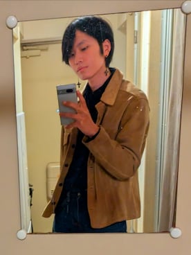 「アイテム（ジャケット/アウター）」を使った、森中救輪さん（メンズ・169cm）の冬コーディネート