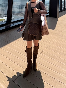 「LOUIS VUITTON（ルイヴィトン）のアイテム（バッグ）」を使った、chinaさん（レディース・160cm）の夏コーディネート