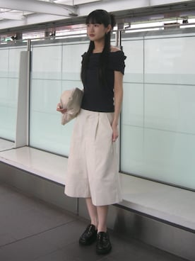 「STYLEMIXER（スタイルミキサー）のアイテム」を使った、STYLEMIXER_officialさん（レディース・162cm）の夏コーディネート