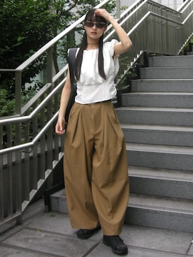 「STYLEMIXER（スタイルミキサー）のアイテム」を使った、STYLEMIXER_officialさん（レディース・162cm）の夏コーディネート
