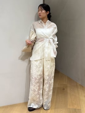「STYLEMIXER（スタイルミキサー）のアイテム（シャツ/ブラウス）」を使った、STYLEMIXER_officialさん（レディース・156cm）の夏コーディネート