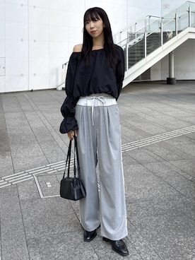 「STYLEMIXER（スタイルミキサー）のアイテム（シャツ/ブラウス）」を使った、STYLEMIXER_officialさん（レディース・171cm）の春コーディネート