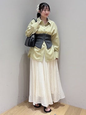 「コルセット」｜STYLEMIXER_officialさん（レディース・158cm）の春コーディネート