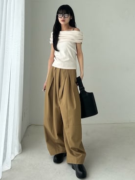 「STYLEMIXER（スタイルミキサー）のアイテム」を使った、STYLEMIXER_officialさん（レディース・162cm）の夏コーディネート