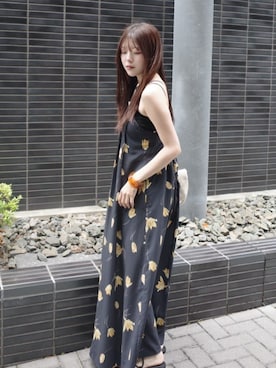 「フラワープリント」｜STYLEMIXER_officialさん（レディース・164cm）の夏コーディネート