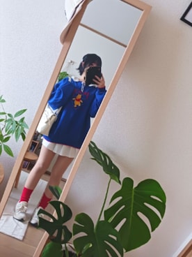 「Disney（ディズニー）のアイテム（トップス）」を使った、konoさん（レディース・155cm）の春コーディネート