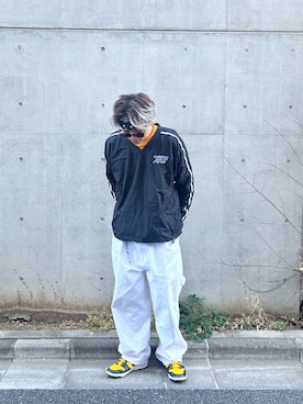 「EASTONのアイテム（その他アウター、ブラック系）」を使った、shu527さん（メンズ・180cm）の夏コーディネート