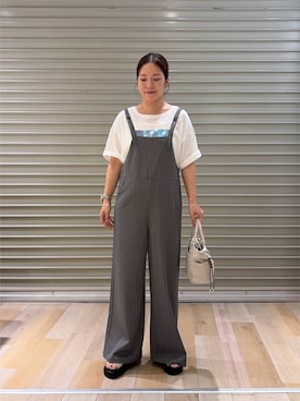 「LEPSIM（レプシィム）のアイテム（トートバッグ）」を使った、TOMAさん（レディース・160cm）の夏コーディネート