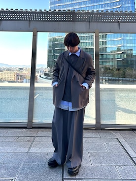 「tk.TAKEO KIKUCHI（ティーケータケオキクチ）のアイテム（ジャケット/アウター）」を使った、shige5315さん（メンズ・169cm）の冬コーディネート