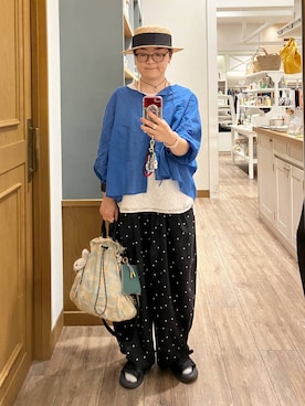 「LAKOLE（ラコレ）のアイテム」を使った、ぽんかよさん（レディース・157cm）の春コーディネート