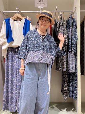 「JEANASIS（ジーナシス）のアイテム（リング）」を使った、ぽんかよさん（レディース・157cm）の春コーディネート