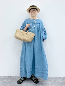 「studio CLIP（スタディオクリップ）のアイテム（トップス）」を使った、ぽんかよさん（レディース・157cm）の春コーディネート