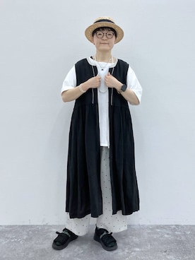 「studio CLIP（スタディオクリップ）のアイテム（トップス）」を使った、ぽんかよさん（レディース・157cm）の春コーディネート