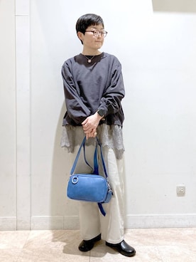 「LAKOLE（ラコレ）のアイテム」を使った、ぽんかよさん（レディース・157cm）の春コーディネート