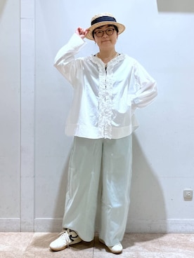 「studio CLIP（スタディオクリップ）のアイテム」を使った、ぽんかよさん（レディース・157cm）の春コーディネート