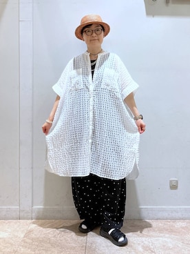「LAKOLE（ラコレ）のアイテム」を使った、ぽんかよさん（レディース・157cm）の春コーディネート