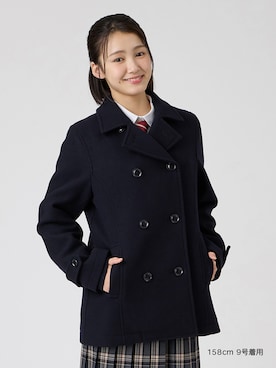 「EASTBOY（イーストボーイ）のシャツ 長袖 ブラウス 女子 通学 制服 学生服 中学生 高校生 スクール 入学式 卒業式（シャツ/ブラウス、ホワイト系）」を使った、EASTBOY 1さん（レディース・158cm）の秋コーディネート