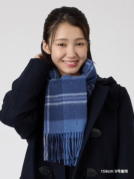 「EASTBOY（イーストボーイ）のダッフルコート 制服 スクールコート 中学生 高校生（ダッフルコート、ブルー系）」を使った、EASTBOY 1さん（レディース・158cm）の秋コーディネート