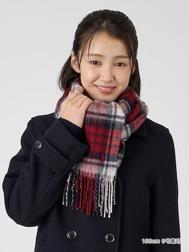 「EASTBOY（イーストボーイ）のP コート 制服 スクールコート 中学生 高校生（ピーコート、ブルー系）」を使った、EASTBOY 1さん（レディース・158cm）の秋コーディネート