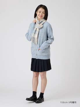 「EASTBOY（イーストボーイ）のローファー 通学 学生 靴 女子 中学生 高校生 スクール 入学式 卒業式（ローファー、ブラック系）」を使った、EASTBOY 1さん（レディース・158cm）の秋コーディネート