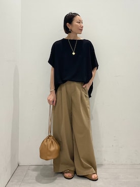 「PLAKTON（プラクトン）のアイテム」を使った、MATSUさん（レディース・154cm）の夏コーディネート