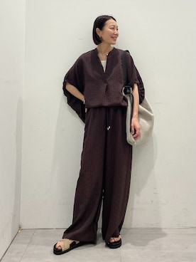 「REMME（レメ）のアイテム」を使った、MATSUさん（レディース・154cm）の春コーディネート
