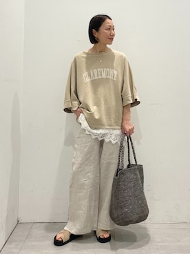 「REMME（レメ）のアイテム」を使った、MATSUさん（レディース・154cm）の春コーディネート