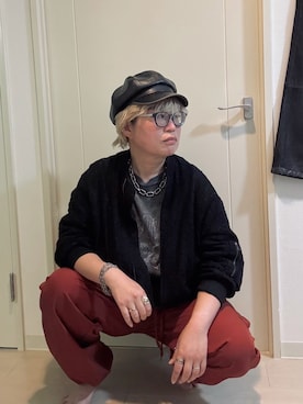 「WEGO（ウィゴー）のアイテム（帽子）」を使った、木多沢 慶さん（メンズ・162cm）の春コーディネート