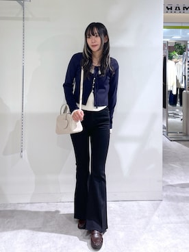 「FREE'S MART（フリーズマート）のアイテム（パンツ）」を使った、ERIさん（レディース・157cm）の秋コーディネート