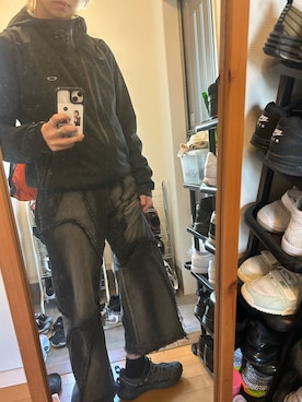 「OAKLEY（オークリー）のアイテム」を使った、wf outfitさん（メンズ・169cm）の冬コーディネート