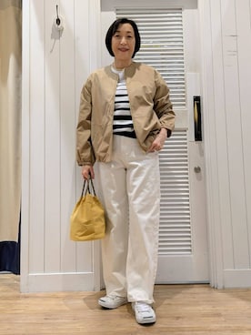 「THE SHOP TK （ザ ショップ ティーケー ）のアイテム」を使った、Asaさん（レディース・159cm）の春コーディネート