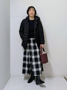 Asaさん（レディース・159cm）の冬コーディネート