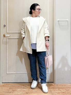 「INDIVI（インディヴィ）のアイテム」を使った、umeさん（レディース・159cm）の冬コーディネート