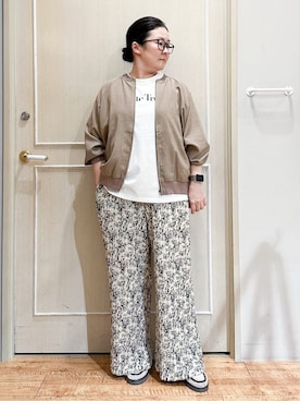 「Airpapel（エアパペル）のアイテム」を使った、umeさん（レディース・159cm）の春コーディネート