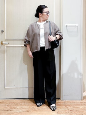 「SHOO・LA・RUE（シューラルー）のアイテム（その他パンツ）」を使った、umeさん（レディース・159cm）の秋コーディネート