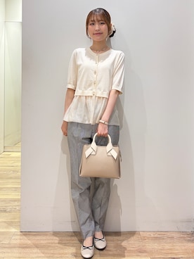 「index（インデックス）のアイテム」を使った、MOMOさん（レディース・158cm）の夏コーディネート