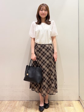 「index（インデックス）のアイテム（バッグ）」を使った、MOMOさん（レディース・158cm）の春コーディネート