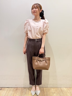 「OPAQUE.CLIP（オペークドットクリップ）のアイテム」を使った、MOMOさん（レディース・158cm）の夏コーディネート
