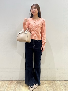 「index（インデックス）のアイテム（バッグ）」を使った、MOMOさん（レディース・158cm）の春コーディネート