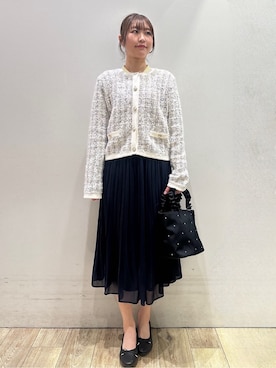 「index（インデックス）のアイテム（バッグ）」を使った、MOMOさん（レディース・158cm）の冬コーディネート